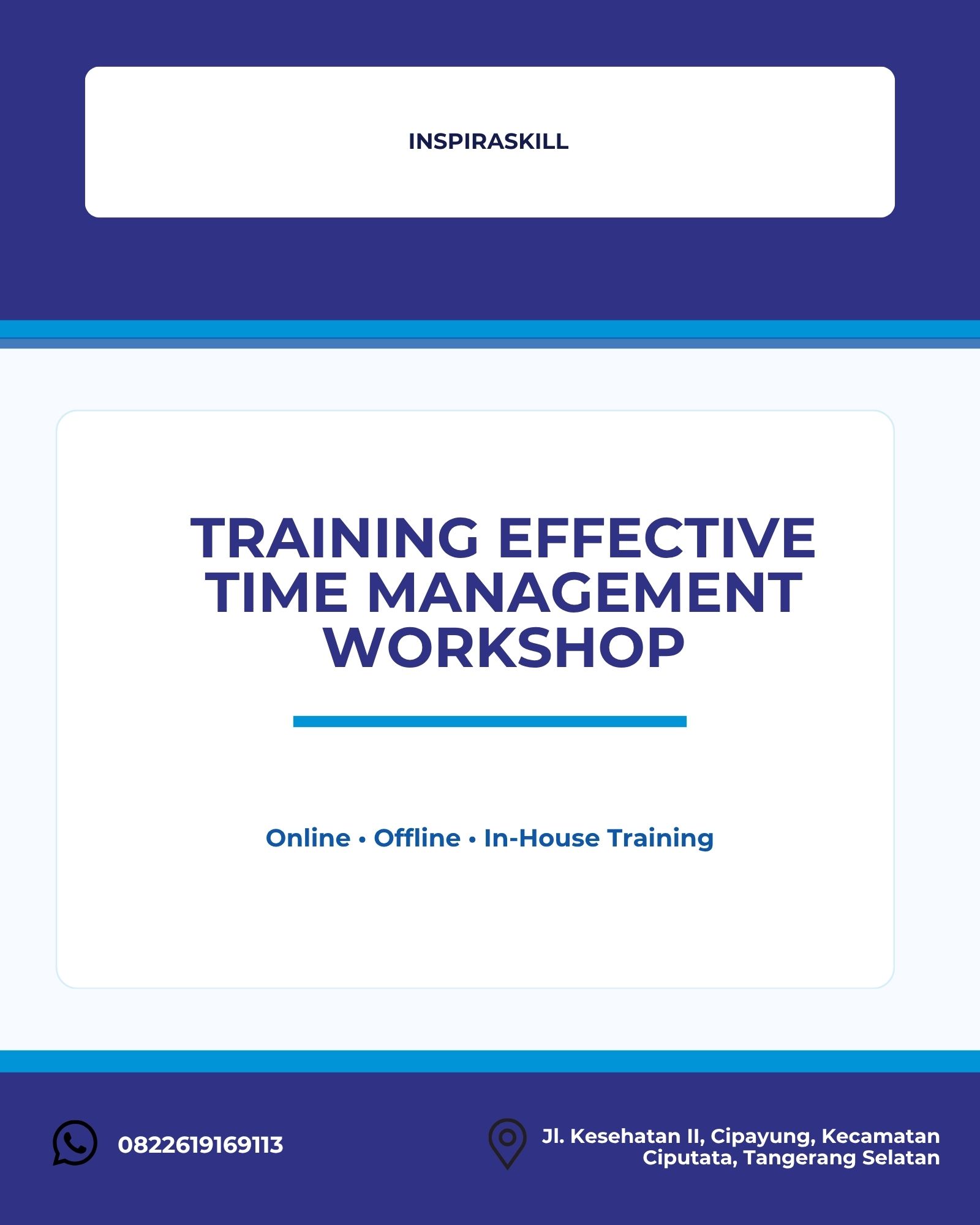pelatihan EFFECTIVE TIME MANAGEMENT WORKSHOP di bandung