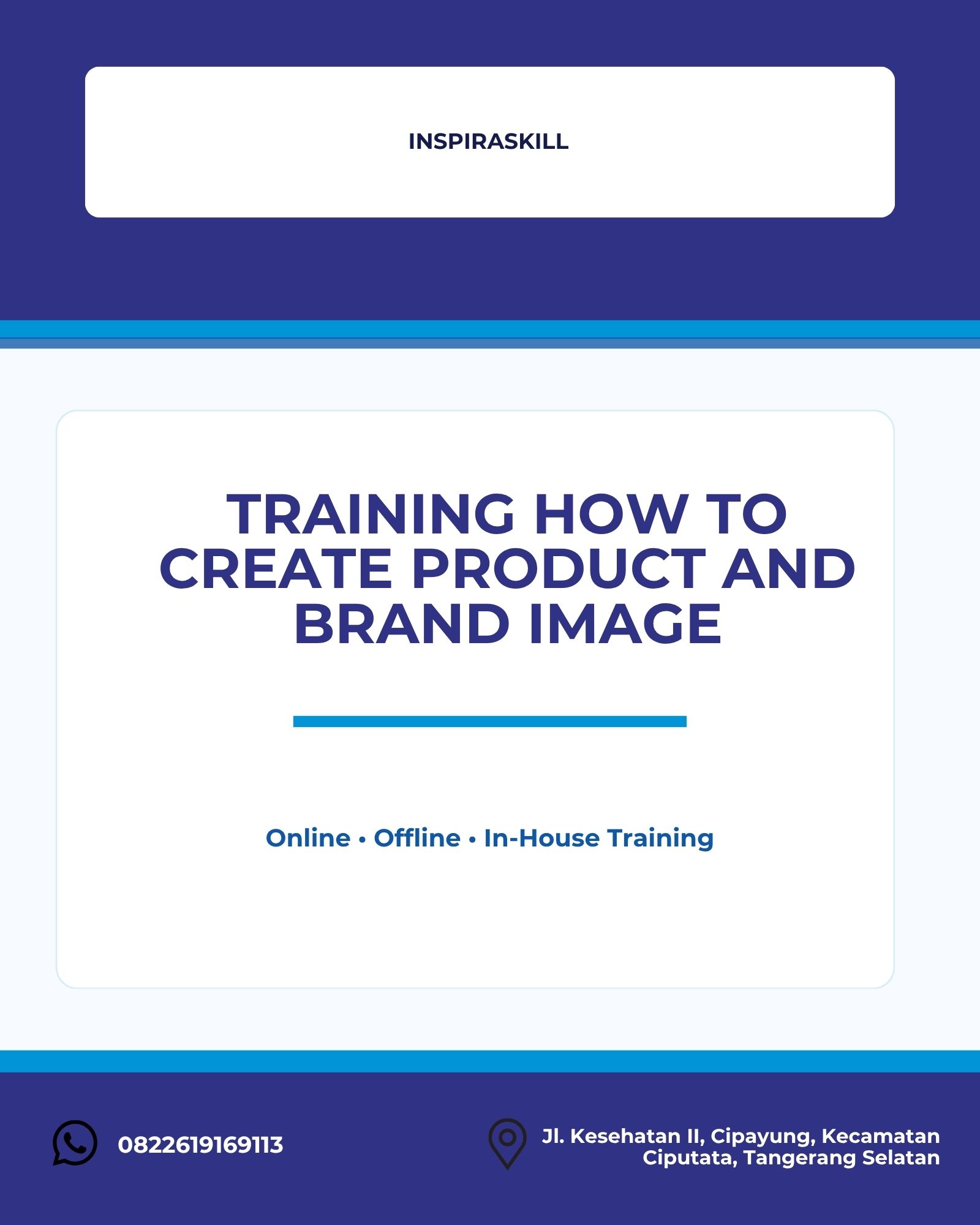 pelatihan HOW TO CREATE PRODUCT AND BRAND IMAGE di bandung