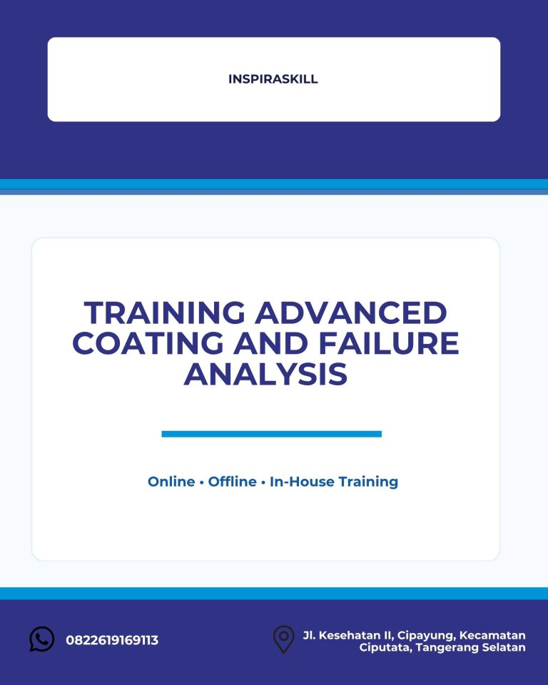 pelatihan ADVANCED COATING AND FAILURE ANALYSIS di bandung