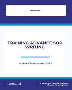 pelatihan ADVANCE SOP WRITING di bandung