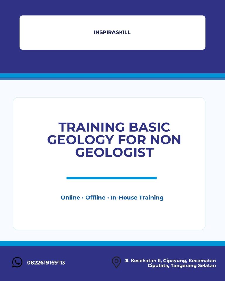pelatihan BASIC GEOLOGY FOR NON GEOLOGIST di bandung