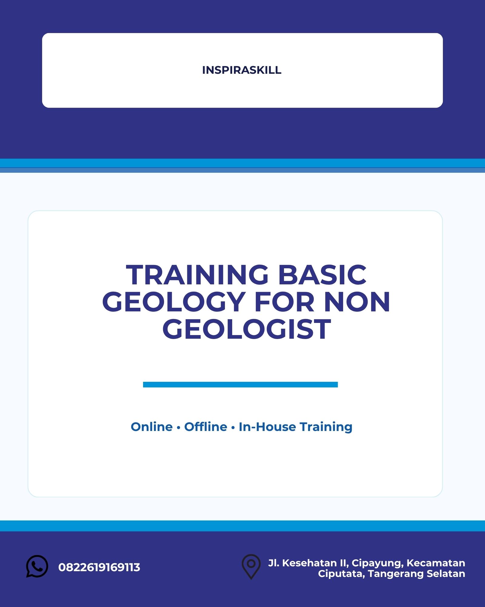 pelatihan BASIC GEOLOGY FOR NON GEOLOGIST di bandung