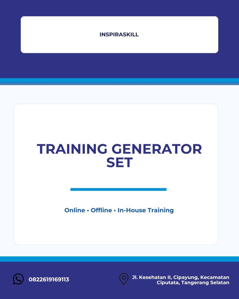 pelatihan GENERATOR SET di bandung